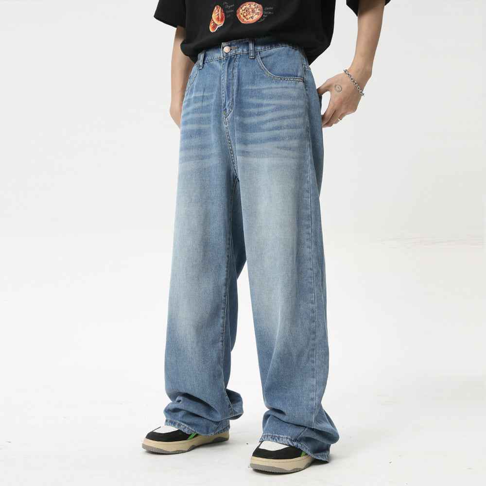 Men's Washed Straight Jeans - Damned Threads